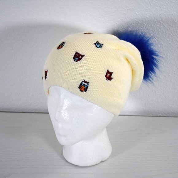 Herman Headwear be protected by a Legend Cream Color with AOP Owls EUC No stains - Picture 1 of 7